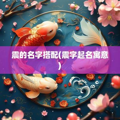 震的名字搭配(震字起名寓意)
