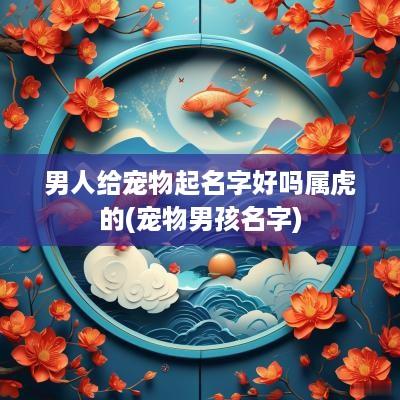 男人给宠物起名字好吗属虎的(宠物男孩名字)