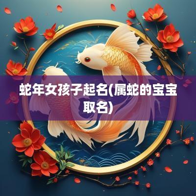 蛇年女孩子起名(属蛇的宝宝取名)
