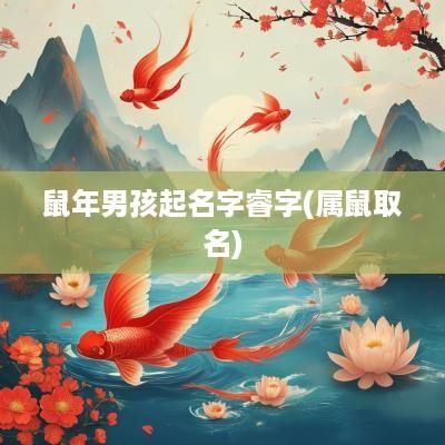蛇年男孩起名字睿字(属鼠取名)