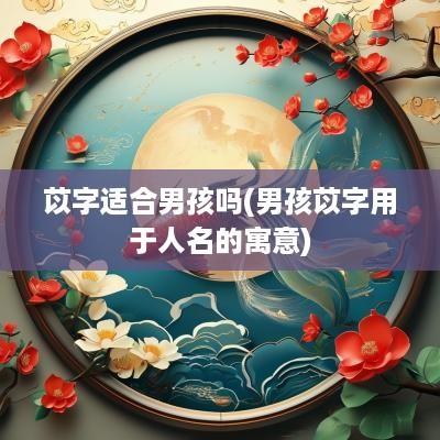 苡字适合男孩吗(男孩苡字用于人名的寓意)