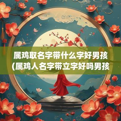 属鸡取名字带什么字好男孩(属鸡人名字带立字好吗男孩取名)