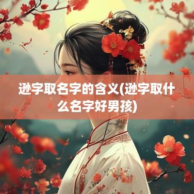 逊字取名字的含义(逊字取什么名字好男孩)