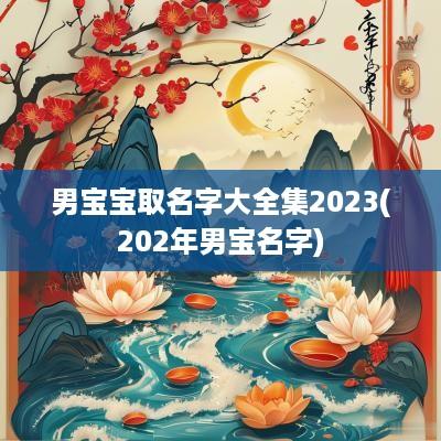 男宝宝取名字大全集2025(202年男宝名字)