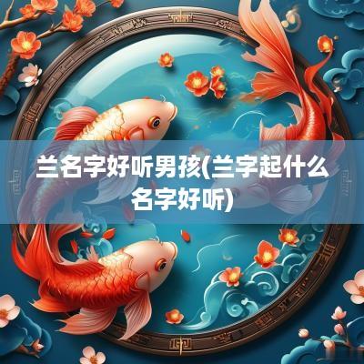 兰名字好听男孩(兰字起什么名字好听)