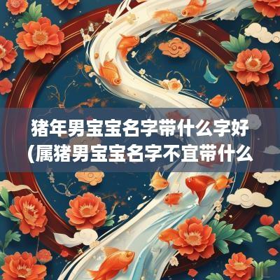 猪年男宝宝名字带什么字好(属猪男宝宝名字不宜带什么)