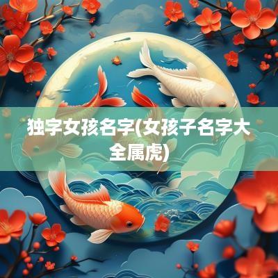独字女孩名字(女孩子名字大全属虎)