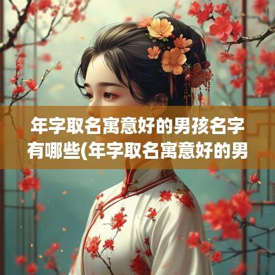 年字取名寓意好的男孩名字有哪些(年字取名寓意好的男孩名字)