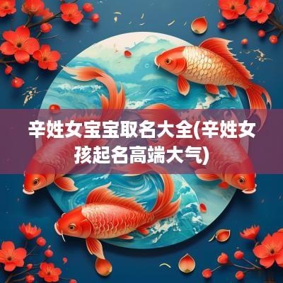 辛姓女宝宝取名大全(辛姓女孩起名高端大气)