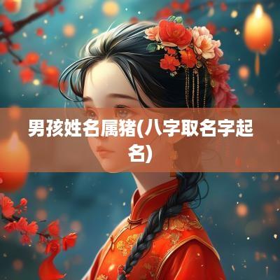 男孩姓名属猪(八字取名字起名)