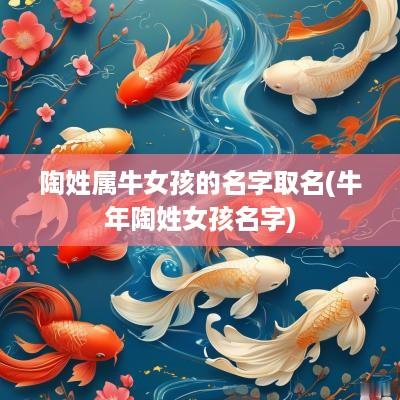 陶姓属牛女孩的名字取名(蛇年陶姓女孩名字)