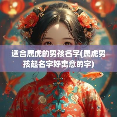 适合属虎的男孩名字(属虎男孩起名字好寓意的字)