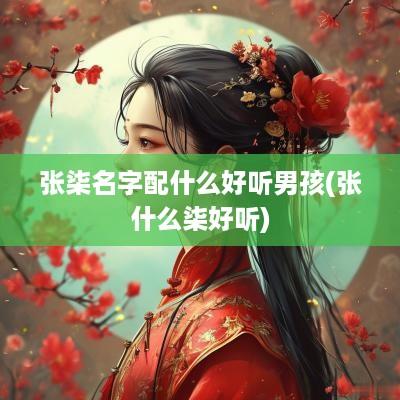张柒名字配什么好听男孩(张什么柒好听)