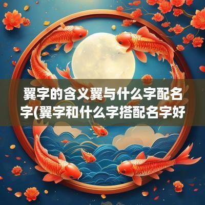 翼字的含义翼与什么字配名字(翼字和什么字搭配名字好听)