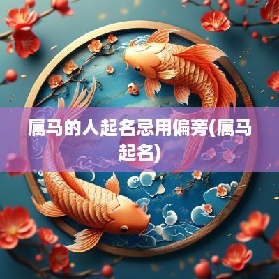属马的人起名忌用偏旁(属马起名)