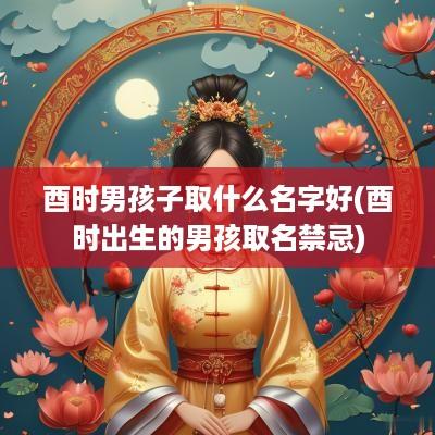 酉时男孩子取什么名字好(酉时出生的男孩取名禁忌)