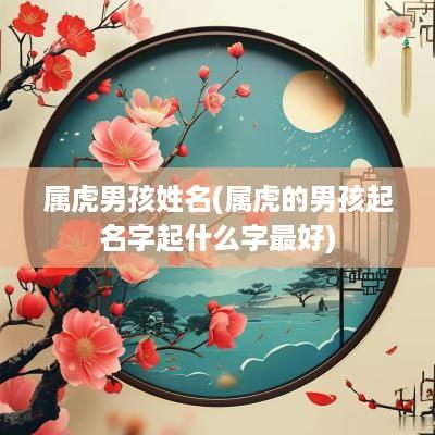 属虎男孩姓名(属虎的男孩起名字起什么字最好)