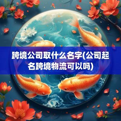 跨境公司取什么名字(公司起名跨境物流可以吗)