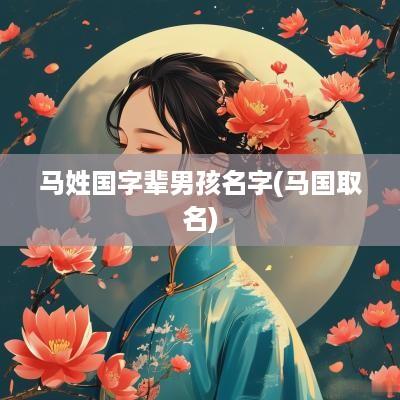 马姓国字辈男孩名字(马国取名)