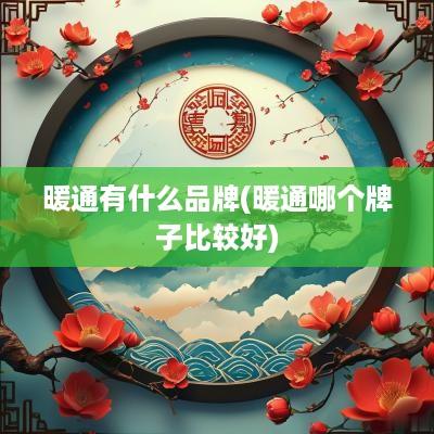 暖通有什么品牌(暖通哪个牌子比较好)
