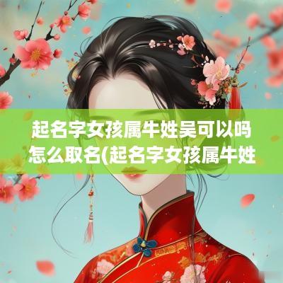 起名字女孩属牛姓吴可以吗怎么取名(起名字女孩属牛姓吴可以吗怎么起)