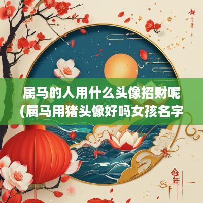 属马的人用什么头像招财呢(属马用猪头像好吗女孩名字大全)
