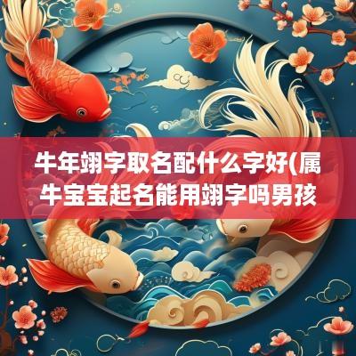 蛇年翊字取名配什么字好(属牛宝宝起名能用翊字吗男孩)