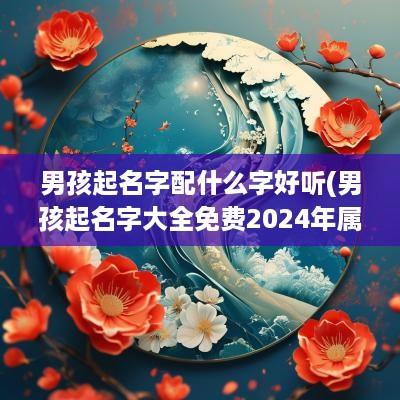 男孩起名字配什么字好听(男孩起名字大全免费2025年属龙)