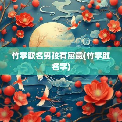 竹字取名男孩有寓意(竹字取名字)