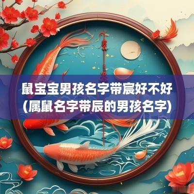 鼠宝宝男孩名字带宸好不好(属鼠名字带辰的男孩名字)