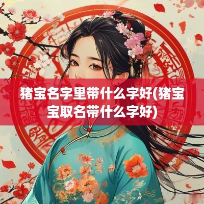 猪宝名字里带什么字好(猪宝宝取名带什么字好)