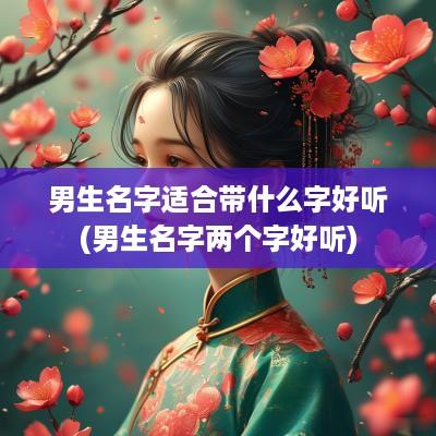 男生名字适合带什么字好听(男生名字两个字好听)