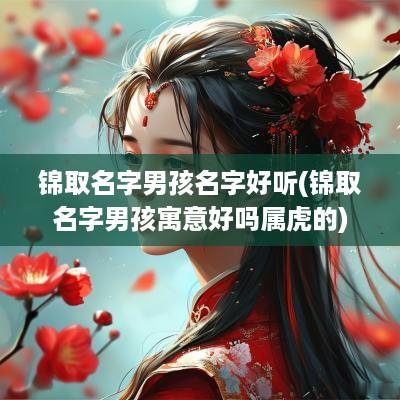 锦取名字男孩名字好听(锦取名字男孩寓意好吗属虎的)