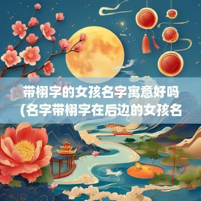 带栩字的女孩名字寓意好吗(名字带栩字在后边的女孩名字)