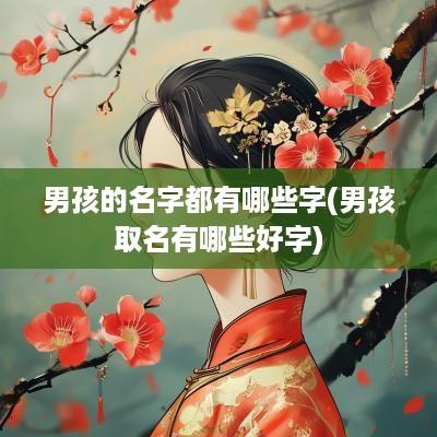 男孩的名字都有哪些字(男孩取名有哪些好字) 男孩的名字都有哪些字(男孩取名有哪些好字)
