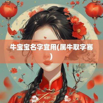 牛宝宝名字宜用(属牛取字骞)