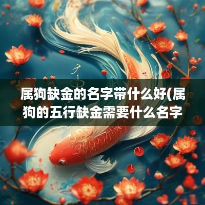 属狗缺金的名字带什么好(属狗的五行缺金需要什么名字)