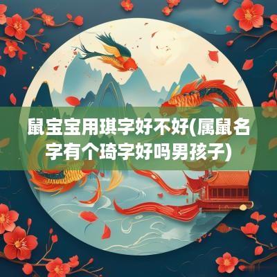 鼠宝宝用琪字好不好(属鼠名字有个琦字好吗男孩子)