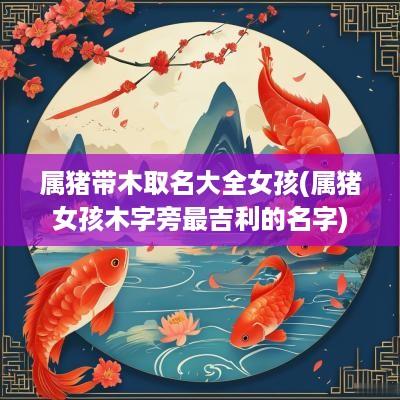 属猪带木取名大全女孩(属猪女孩木字旁最吉利的名字)