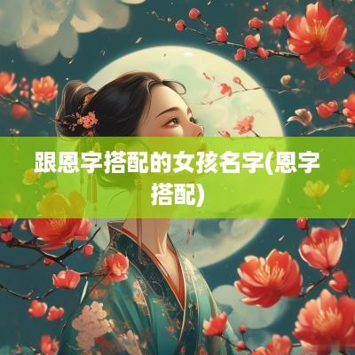跟恩字搭配的女孩名字(恩字搭配)