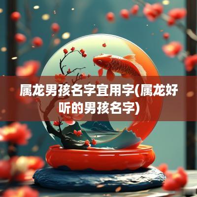 属龙男孩名字宜用字(属龙好听的男孩名字)