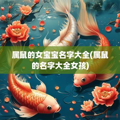 属鼠的女宝宝名字大全(属鼠的名字大全女孩)