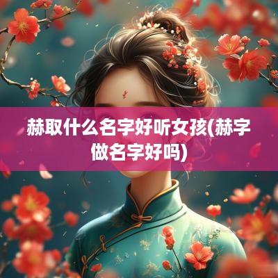 赫取什么名字好听女孩(赫字做名字好吗)
