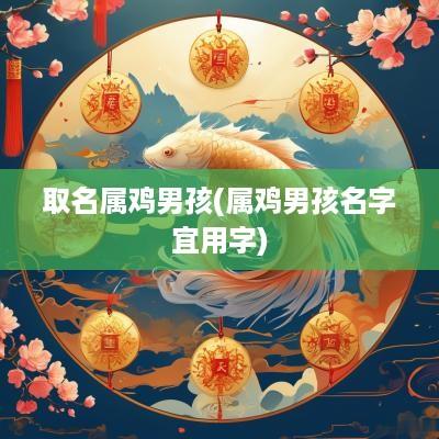 取名属鸡男孩(属鸡男孩名字宜用字)