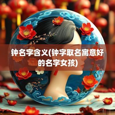 钟名字含义(钟字取名寓意好的名字女孩)