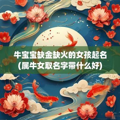 牛宝宝缺金缺火的女孩起名(属牛女取名字带什么好)