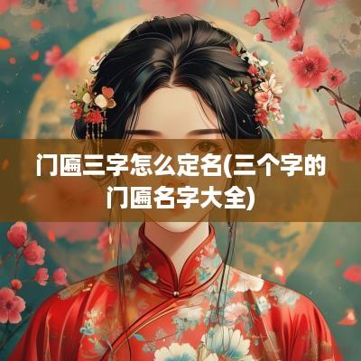 门匾三字怎么定名(三个字的门匾名字大全)