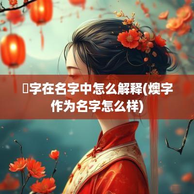 骦字在名字中怎么解释(燠字作为名字怎么样)