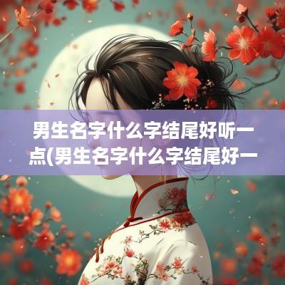 男生名字什么字结尾好听一点(男生名字什么字结尾好一点)