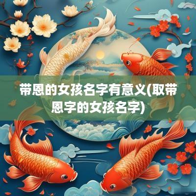 带恩的女孩名字有意义(取带恩字的女孩名字)